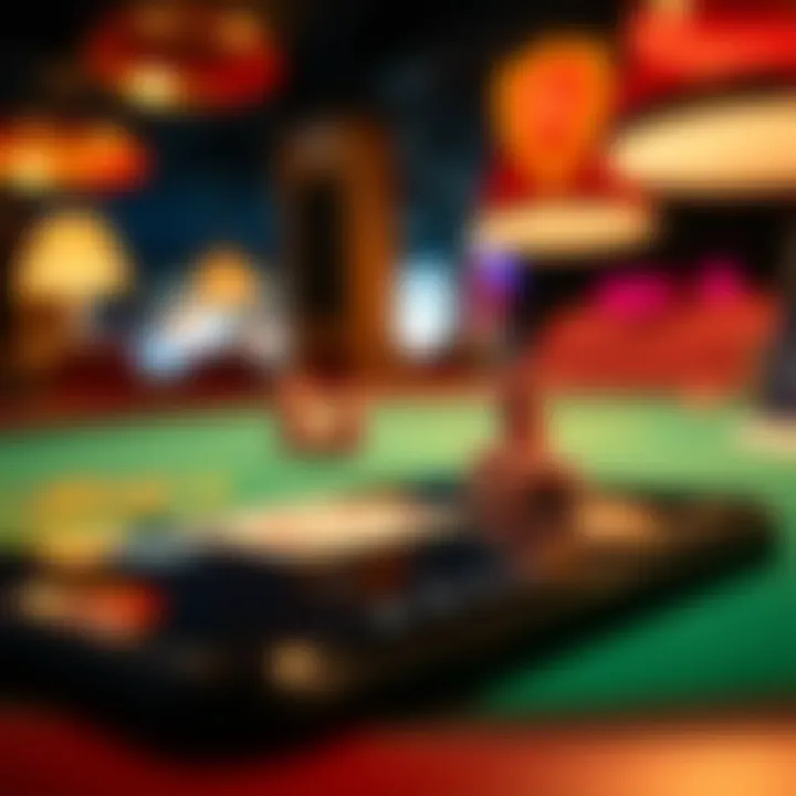 Visual representation of mobile security features for poker applications