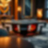 Sleek mobile poker table design showcasing modern aesthetics