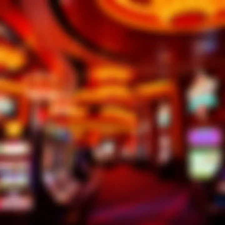 Exciting atmosphere in a casino bingo hall