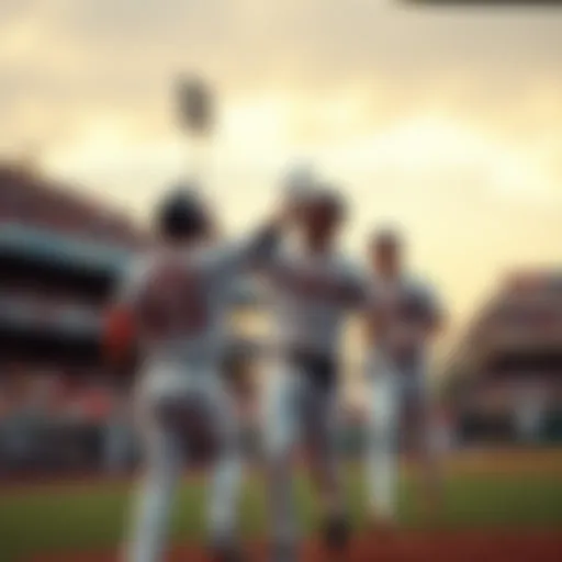 Atlanta Braves players celebrating a home run