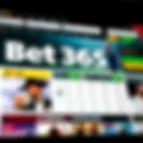 A detailed view of the Bet 365 homepage showcasing various betting options.