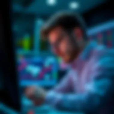 A bettor analyzing a betting platform