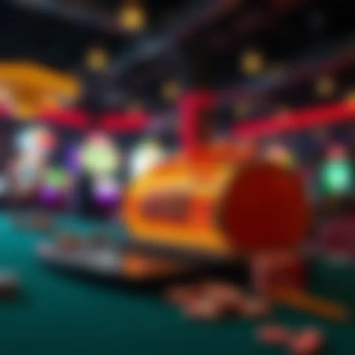 Trends in online gambling represented through dynamic visuals.