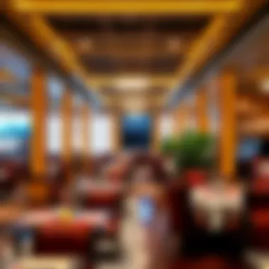 Elegant dining area featuring signature dishes and an inviting ambiance