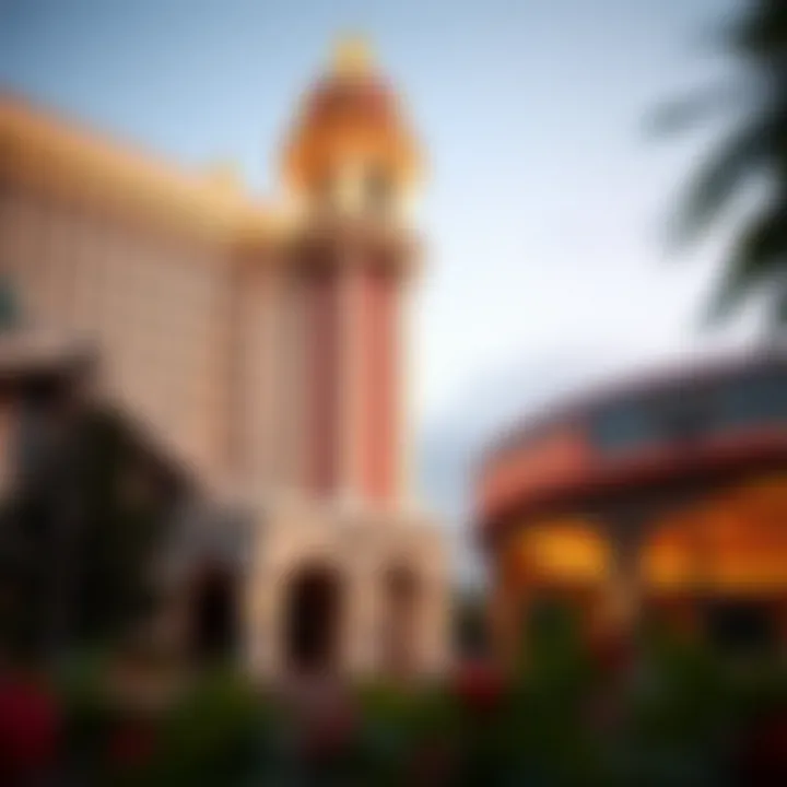 Exterior view of Caesars Casino Pennsylvania showcasing architectural grandeur