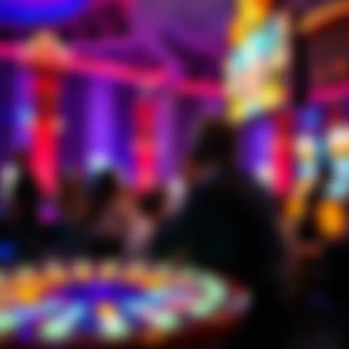 Live entertainment performance, enhancing the casino's vibrant atmosphere