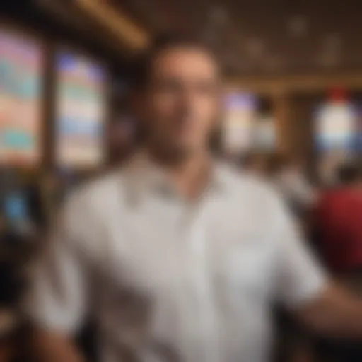 Portrait of the Caesars Sportsbook Guy in a dynamic pose