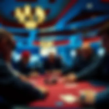 Players engaged in a high-stakes game