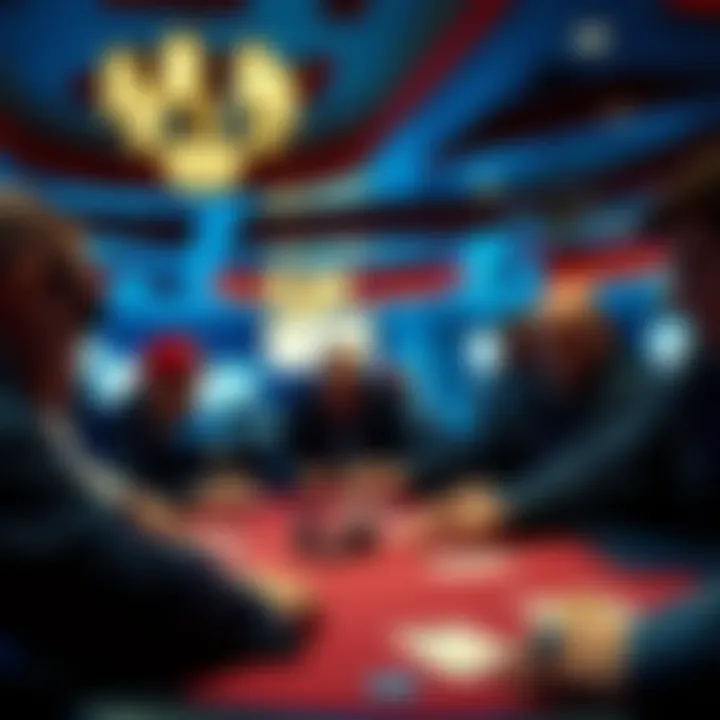 Players engaged in a high-stakes game