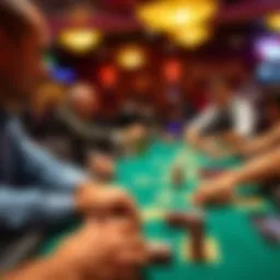 Exciting poker tournament in action