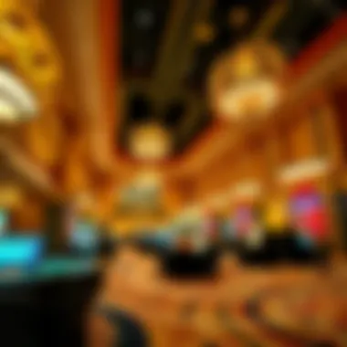 Luxurious Casino Interior Luxurious interior of Caesars Palace casino