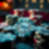 Precision-crafted poker chip set showcasing intricate designs