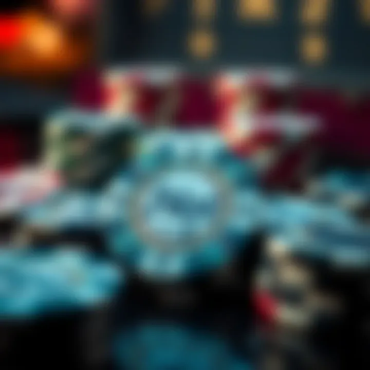 Precision-crafted poker chip set showcasing intricate designs