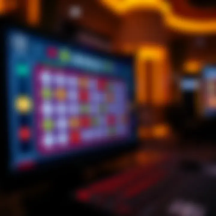 A digital interface showcasing online bingo gameplay