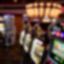 Illustration of different casino slot machines