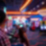 A stunning view of Axe Casino's vibrant gaming floor showcasing various gaming options