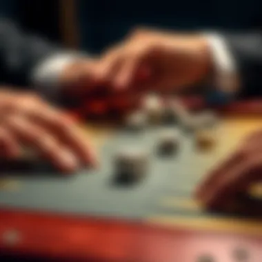 A close-up of the gameplay, highlighting strategic movements and dice rolls.