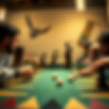 An illustration depicting the historical evolution of backgammon through various cultures.