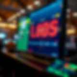 Boxing betting odds displayed on a screen