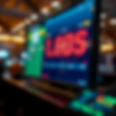 Boxing betting odds displayed on a screen