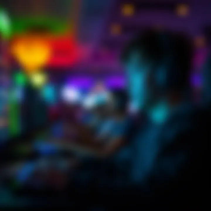 Player enjoying online gaming experience