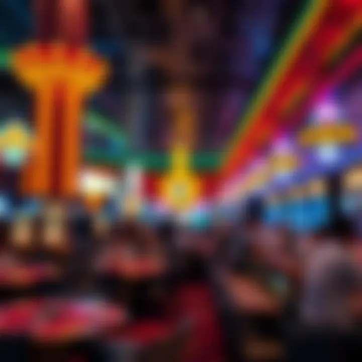 Vibrant atmosphere in a Las Vegas casino featuring Pai Gow Poker