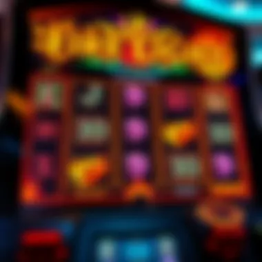 An overview of the gameplay interface highlighting unique features and mechanics of the slot machine