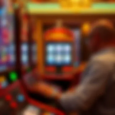 Visual depiction of the psychological aspects of gaming and risk management