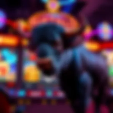 Buffalo slot game interface showcasing vibrant graphics