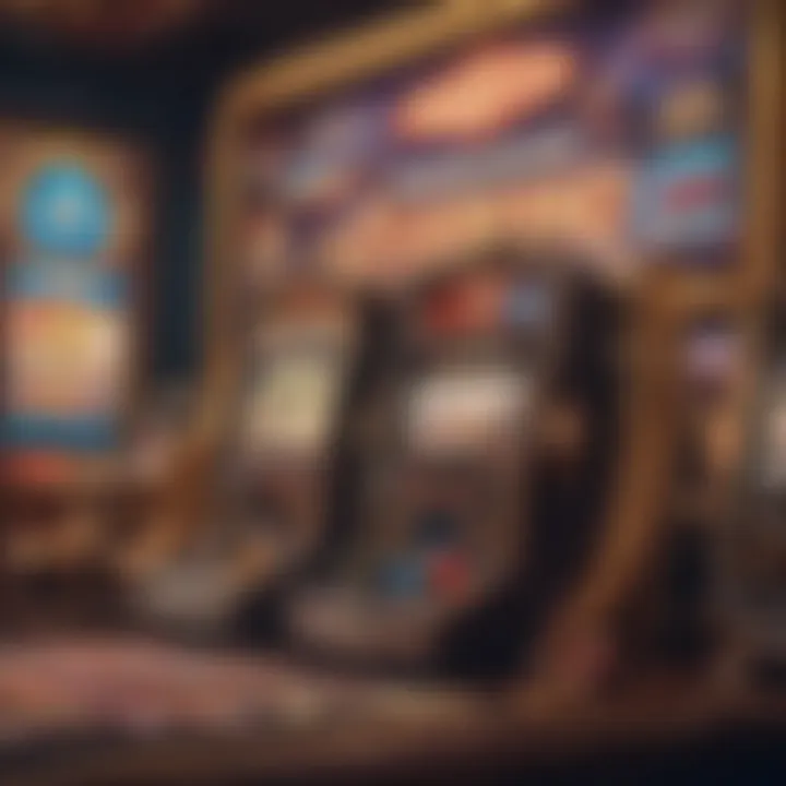 Vibrant display of various casino game icons