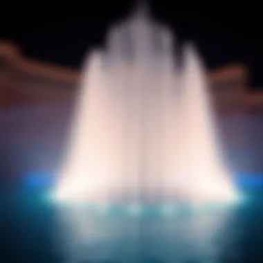 A mesmerizing fountain show at a Las Vegas resort
