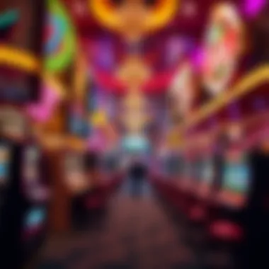 Exciting atmosphere of downtown Las Vegas casinos