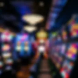 Overview of gaming machines in a Virginia casino setting