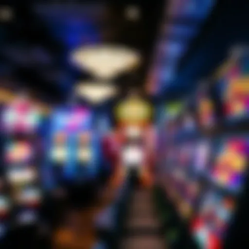 Overview of gaming machines in a Virginia casino setting