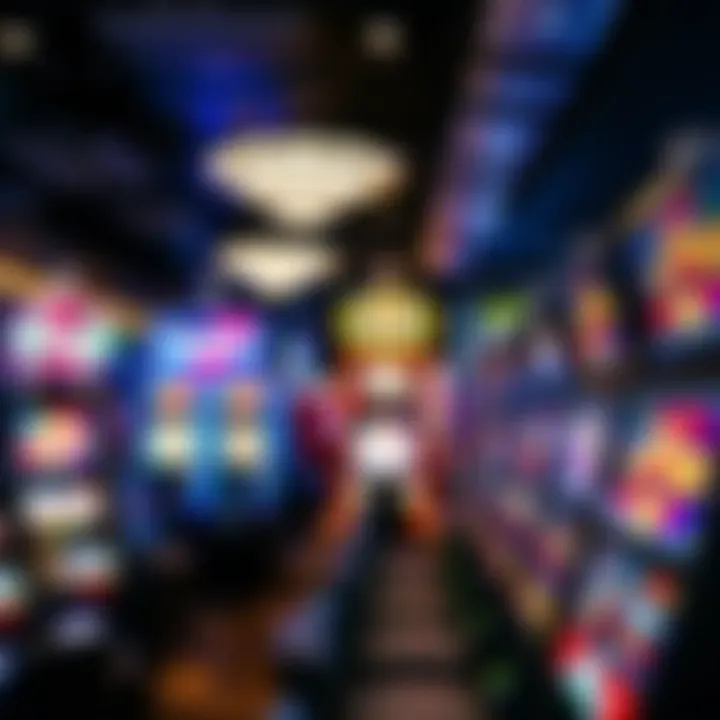 Overview of gaming machines in a Virginia casino setting