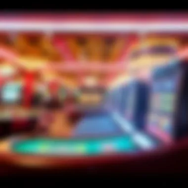 Illustration of a virtual casino environment