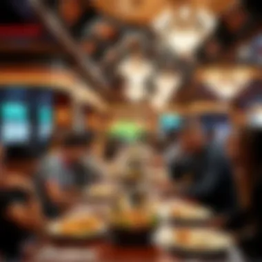 Dining area with guests enjoying a meal at Ilani Casino