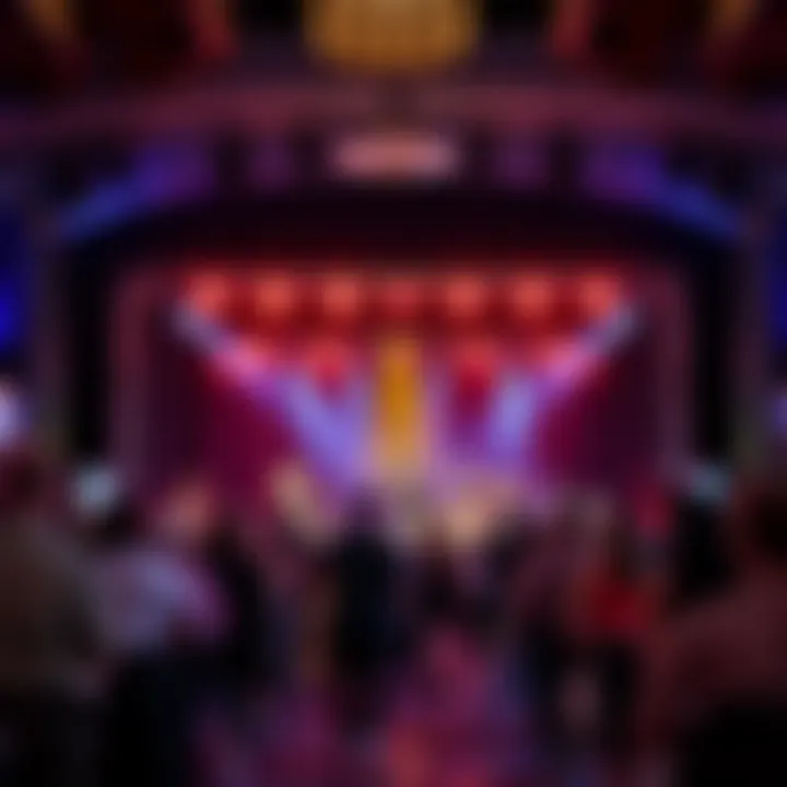 Live entertainment stage featuring a musical performance