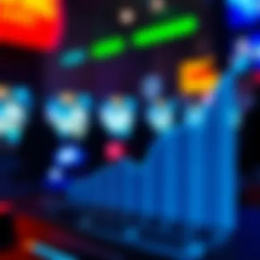 A financial graph representing potential earnings from gaming ventures.