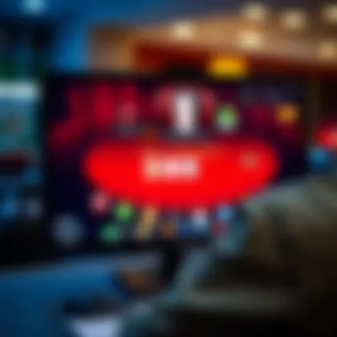 A computer screen displaying an online blackjack game interface