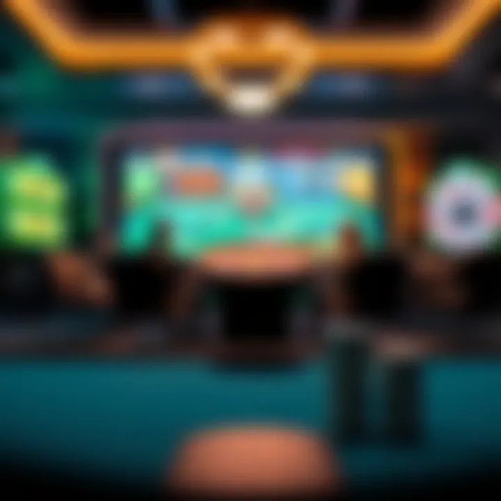 A serene setting emphasizing responsible gaming