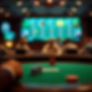 Graphic depicting different variations of poker games available online