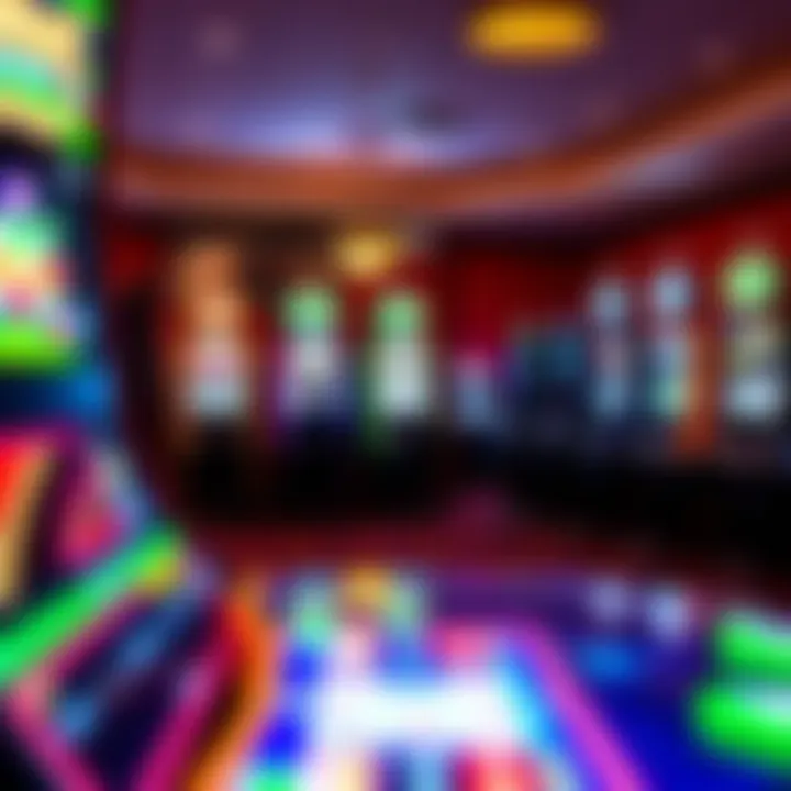 Interior gaming floor showcasing various slot machines