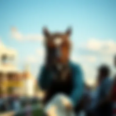 Spectators enjoying the thrilling atmosphere of the Preakness Stakes event.