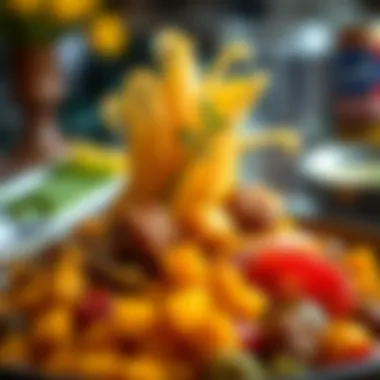 Detailed close-up of a traditional Preakness dish, showcasing its regional ingredients.