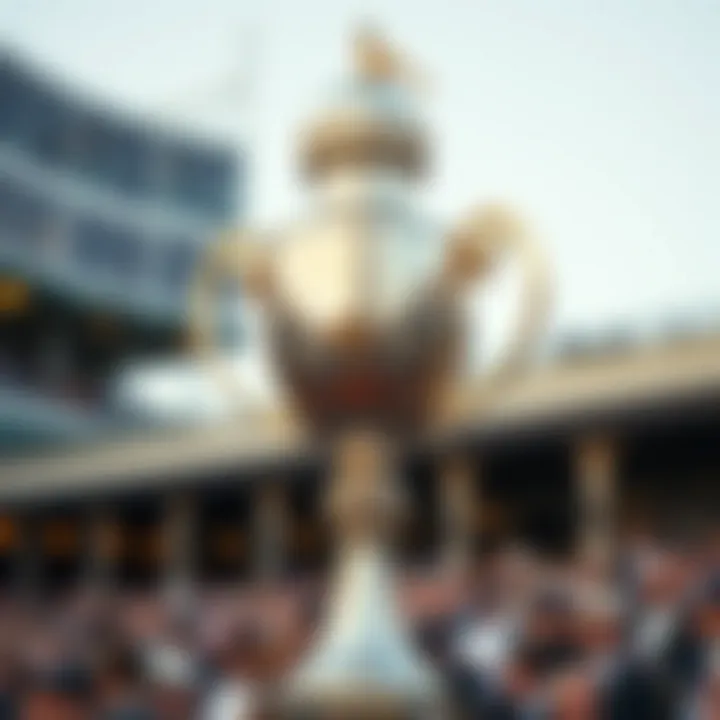 A beautifully decorated trophy representing the prestigious Preakness Stakes.