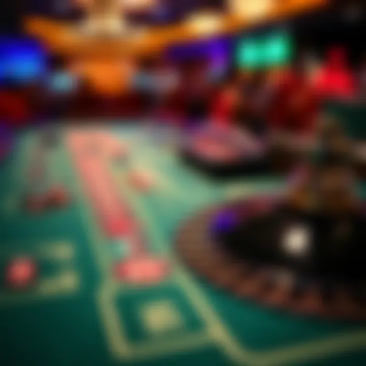 Strategic betting layout on a roulette table