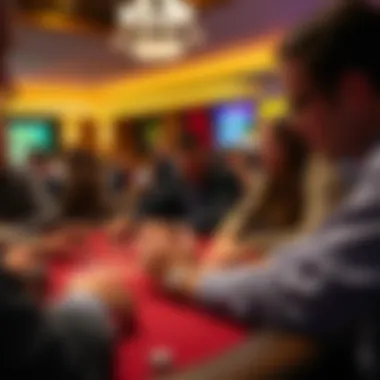 Strategic gameplay during a high-stakes poker tournament