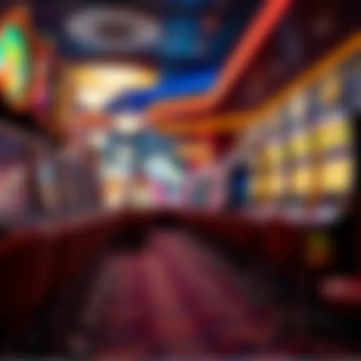 Vibrant Casino Scene A vibrant casino scene with slot machines