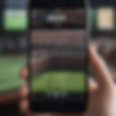 A close-up of a sports betting app on a smartphone screen